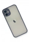 Mey İthalat®  iPhone 11 Pro Max Kılıf Montreal Silikon Kapak - Gri
