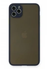 Mey İthalat®  iPhone 11 Pro Max Kılıf Montreal Silikon Kapak - Lacivert
