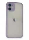 Mey İthalat®  iPhone 11 Pro Max Kılıf Montreal Silikon Kapak - Mor