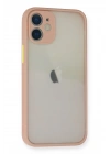 Mey İthalat®  iPhone 11 Pro Max Kılıf Montreal Silikon Kapak - Pembe