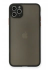 Mey İthalat®  iPhone 11 Pro Max Kılıf Montreal Silikon Kapak - Siyah
