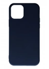 Mey İthalat®  iPhone 11 Pro Max Kılıf Nano içi Kadife Silikon - Lacivert