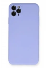 Mey İthalat®  iPhone 11 Pro Max Kılıf Nano içi Kadife Silikon - Lila