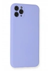 Mey İthalat®  iPhone 11 Pro Max Kılıf Nano içi Kadife Silikon - Lila