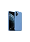 Mey İthalat®  iPhone 11 Pro Max Kılıf Nano içi Kadife Silikon - Mavi