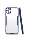 Mey İthalat®  iPhone 11 Pro Max Kılıf Platin Silikon - Lacivert