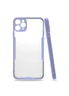 Mey İthalat®  iPhone 11 Pro Max Kılıf Platin Silikon - Lila
