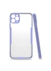 Mey İthalat®  iPhone 11 Pro Max Kılıf Platin Silikon - Lila