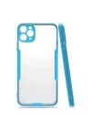 Mey İthalat®  iPhone 11 Pro Max Kılıf Platin Silikon - Mavi