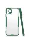 Mey İthalat®  iPhone 11 Pro Max Kılıf Platin Silikon - Yeşil