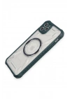 Mey İthalat®  iPhone 11 Pro Max Kılıf Prag Magneticsafe Kapak - Koyu Yeşil