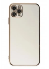 Mey İthalat®  iPhone 11 Pro Max Kılıf Volet Silikon - Beyaz