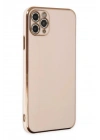 Mey İthalat®  iPhone 11 Pro Max Kılıf Volet Silikon - Pembe