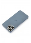 Mey İthalat®  iPhone 11 Pro Max Metal Kamera Lens Koruma Cam - Gold