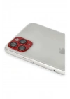Mey İthalat®  iPhone 11 Pro Max Pers Alüminyum Kamera Lens - Kırmızı