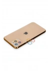 Mey İthalat®  iPhone 11 Pro Max Renkli Kamera Lens Koruma Cam - Pembe-Mavi
