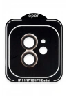 Mey İthalat®  iPhone 11 PVD Metal Kamera Lens - Turuncu