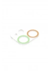 Mey İthalat®  iPhone 11 Renkli Kamera Lens Koruma Cam - Turuncu-Yeşil
