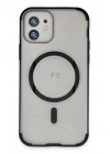 Mey İthalat®  iPhone 12 Hilton Magsafe Kapak - Siyah