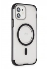 Mey İthalat®  iPhone 12 Hilton Magsafe Kapak - Siyah