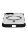 Mey İthalat®  iPhone 12 Hilton Magsafe Kapak - Siyah