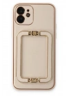Mey İthalat®  iPhone 12 Kılıf Coco Elit Kapak - Gold