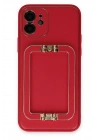Mey İthalat®  iPhone 12 Kılıf Coco Elit Kapak - Kırmızı