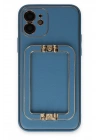 Mey İthalat®  iPhone 12 Kılıf Coco Elit Kapak - Mavi