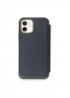 Mey İthalat®  iPhone 12 Kılıf Dolpin Kapaklı - Lacivert