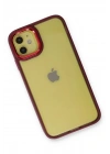 Mey İthalat®  iPhone 12 Kılıf Dora Kapak - Kırmızı
