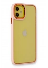Mey İthalat®  iPhone 12 Kılıf Dora Kapak - Pudra
