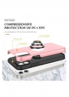 Mey İthalat®  iPhone 12 Kılıf Elit Yüzüklü Kapak - Pembe