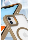 Mey İthalat®  iPhone 12 Kılıf Enka Magsafe Silikon Kılıf - Şeffaf