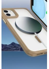 Mey İthalat®  iPhone 12 Kılıf Enka Magsafe Silikon Kılıf - Şeffaf