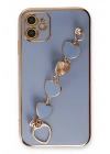Mey İthalat®  iPhone 12 Kılıf Esila Silikon - Gri