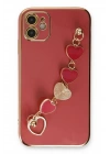 Mey İthalat®  iPhone 12 Kılıf Esila Silikon - Kırmızı