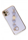 Mey İthalat®  iPhone 12 Kılıf Esila Silikon - Lila