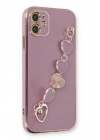 Mey İthalat®  iPhone 12 Kılıf Esila Silikon - Mor