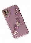 Mey İthalat®  iPhone 12 Kılıf Esila Silikon - Mor