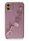 Mey İthalat®  iPhone 12 Kılıf Esila Silikon - Mor