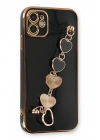 Mey İthalat®  iPhone 12 Kılıf Esila Silikon - Siyah