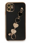 Mey İthalat®  iPhone 12 Kılıf Esila Silikon - Siyah