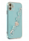 Mey İthalat®  iPhone 12 Kılıf Esila Silikon - Su Yeşili