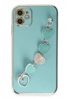 Mey İthalat®  iPhone 12 Kılıf Esila Silikon - Su Yeşili