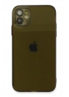 Mey İthalat®  iPhone 12 Kılıf Fly Lens Silikon - Siyah