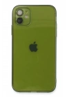 Mey İthalat®  iPhone 12 Kılıf Fly Lens Silikon - Yeşil