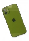 Mey İthalat®  iPhone 12 Kılıf Fly Lens Silikon - Yeşil