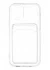 Mey İthalat®  iPhone 12 Kılıf Kart Şeffaf Silikon - Şeffaf