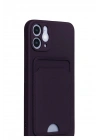 Mey İthalat®  iPhone 12 Kılıf Kelvin Kartvizitli Silikon - Derin Mor