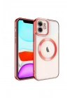 Mey İthalat®  iPhone 12 Kılıf Kross Magneticsafe Kapak - Kırmızı